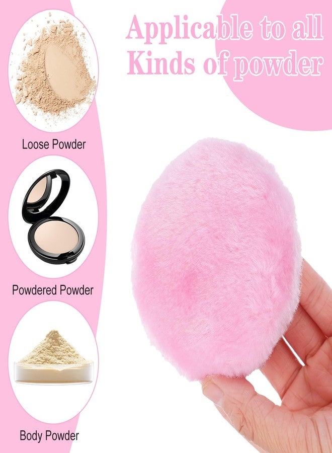 WJIAAA 2Pcs Large Fluffy Powder Puff, 3.5 Inch Soft Body Powder Puff Washable Reusable Round Powder Loose Puff for Kid Adult - Image 4
